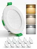 HOMEOW LED Einbaustrahler 230V 55mm – 68mm Lochmaß, 4W LED Spot Warmweiß Neutralweiß Kaltweiß,...