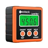 Neoteck Digitaler LCD Winkelmesser Neigungsmesser Inklinometer Wasserdicht Bevel Box...
