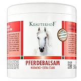 Kräuterhof Pferdebalsam Wärmend Extra Stark (500ml) – Durchblutungsfördernde Wärmesalbe,...