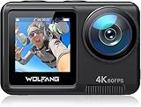 WOLFANG GA420 Action Cam 4K 60FPS Unterwasserkamera WiFi 10M Wasserdicht ohne Gehäuse 3.0 EIS...