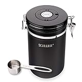 Schramm® Kaffeedose 1800 ml in 10 Farben mit Dosierlöffel Höhe: 19cm Kaffeedosen Kaffeebehälter...