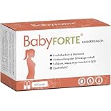 BabyFORTE Kinderwunsch Tabletten | vegan | Folsäure 800 μg, Quatrefolic, Maca, Inositol, Jod | 60...