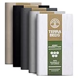 Terra Beds Premium Spannbettlaken - Bettlaken 180x200cm - 200x200cm 160g/m2-100% Hochwertiges...