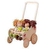 Dida - Der Puppenbuggy Aus Holz Dekoration Schleife Ist EIN Holzpuppenwagen Für Kleinkinder...