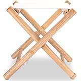 Decorasian Klapphocker aus Bambus – Fußhocker & Beinauflage BZW. Fußschemel oder Fußbank –...