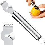 Praktisch Zitronenreibe Edelstahl für Schalenstreifen, Robustes Küchenwerkzeug als Zester und...