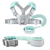 Laufgurt für Kleinkinder, Kinder-Laufgeschirr, 3-in-1-Set, Sicherheits- Handgelenkmanschette mit...