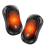 FANDLISS Handwärmer Elektrisch Split 2er-Pack,Wiederaufladbar Handwärmer USB,3 Heizmodi Tragbare...