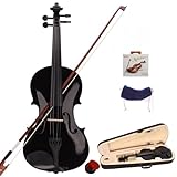 LALAHO 4/4 Full Size Violin Set, Erwachsenengeige für Anfänger, Massivholzgeige mit Etui,...