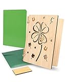 pamindo Holzkarte aus Bambus - Premium Grußkarte aus Holz - Karten-Set mit Umschlag - Geschenkidee...