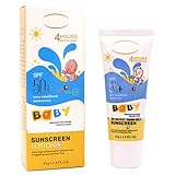 SPF50+ Sonnenschutz Creme, 45ml UV Schutzcreme, Sonnenschutzmittel für das Gesicht und den Körper,...