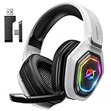 Ozeino OW810 Gaming Headset, Type-C & USB Schnittstelle 2.4GHz Wireless Headset mit, Bluetooth...