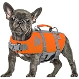 Queenmore Hundeschwimmweste Große Hunde, Ripstop Schwimmweste Hund, Verstellbare Hunde Schwimmwest...
