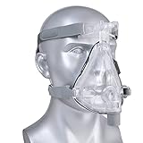 funchic CP---AP Vollgesichtsmaske mit Verstellbarem Kopfband und Schlafmaske, um Schnarchern zu...