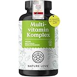 Multivitamin Komplex – 180 vegane Kapseln – Vitamine A-Z & Mineralstoffe – mit Grünteeextrakt...