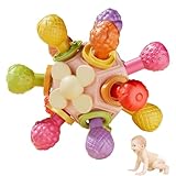 Sensorisches Beißspielzeug für Babys, Atomic Ball Kauspielzeug Rassel Beißring Greifaktivitäten...