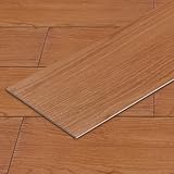 Vkechh PVC Bodenbelag Vinylboden selbstklebend Holzbraun – 91,44 × 15,24 x 0,2 cm, 54 Dielen 7,5...