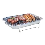 BBQ Collection Einweg-Grill - Holzkohlegrill - Mini-Tischgrill für Camping oder Picknick - 31 x 24...