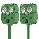 Katzenschreck, Ultraschall, 2 Stück, wasserdicht, IP65, verstellbar, um streunende Katzen, Tauben,...