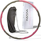 KAMASPORTS Hula Hoop Reifen mit Tasche Stabiler Hullahub zum Abnehmen Fitness Gymnastikreifen für...