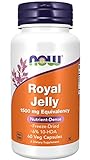 Now Foods, Royal Jelly (Gelée Royale), 500mg, standardisiert auf 6% 10-HDA, hochdosiert, 60...