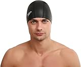 Speedo Unisex Erwachsene Pace Cap Schwimmkappe, Schwarz, Einheitsgröße