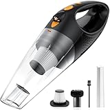 Powools Kabelloser Handstaubsauger mit 2 Filtern, Hochleistungs-Autostaubsauger mit...