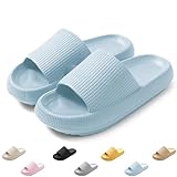 QJJQ Badeschuhe Herren Damen Cozislides Original Slippers Wolke Schlappen Super Weich Rutschfest...