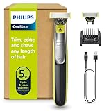 PHILIPS OneBlade 360 Face - elektrischer Rasierer & Trimmer, 2x 360 Klingen, verstellbarer...
