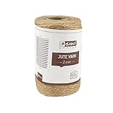 D.RECT 50m Jute-Schnur Natur Braun Jute-Kordel | Packschnur Geschenk-Band Bastelschnur Dekokordel |...