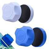 SGERUFZ 2 Pack Magnetic Aquarium Magnetic Brush Mini Magnetic Brush Floating Discs Cleaning Magnet...