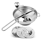Passiergerät - Passiermühle Aus Edelstahl Mit 3 Filtern, Einfaches Mahlen, Kartoffelstampfer, Kann...