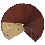 Schleifpapier Set 72 Stück, Schleifpapier 9 x 23 cm, Schleifpapier Holz Körnung 60 80 120 180 240...