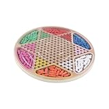 ibasenice Lernspielzeug Holz Gobang und Chinese Checkers Desktop Strategiespiel Fördert Hand Auge...