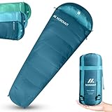 NORDMUT® Sommerschlafsack Ultraleicht & kompakt [100 GSM] Komfortabler Schlafsack kleines Packmaß...