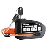 ZELENY Bremsscheibenschloss Alarm 110db Motorrad Schloss, Motorradschloss Alarmanlage mit 1.5m...