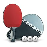 JOOLA Profi Tischtennisschläger Rosskopf Carbon, ITTF zugelassen, für fortgeschrittene Spieler,...