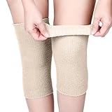Geyoga Winter Kniewärmer Dehnbarer Strick Knieschoner Thermische Knieschützer Beinwärme mit...