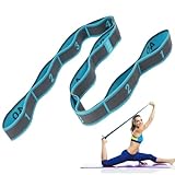 Flintronic Yoga Stretching Strap, Stretching Band mit 9 Schleifen, Yoga Stretch Gurt, Fitness...