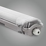 LED Universum Feuchtraum-Wannenleuchte 120cm IP65 mit zwei T8 LED-Röhren 36W 3640 Lumen...