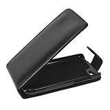 Mobilfunk Krause - Flip Case Etui Handytasche Tasche Hülle für HTC One V (Schwarz)