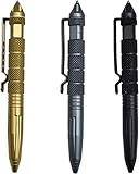 saijer Tactical Pen,3 Stück Taktischer Kugelschreiber 3 Farben Multifunktional Aluminium mit...