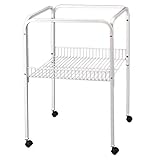 Arquivet Ancona Käfighalterung - Weißer Ständer mit Rollen - Für Ancona - Maße: 48 x 48 x 70,5...