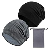 ZYKORT 2 Stück Slouchy Beanie Mütze, Dünne Herren Damen Weiche Baumwoll-Mütze für Frühling,...