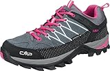 CMP Damen Rigel Low WMN Trekking Shoes WP Walking Shoe, Grey-Fuxia-Ice, 43 EU