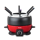 H.Koenig ALP1800 elektrisches Fondue Set / 6 Personen / 6 Fonduegabeln / Temperatur 25°C bis 190°C...