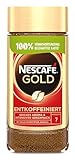 NESCAFÉ GOLD Entkoffeiniert, löslicher Bohnenkaffee, Instant-Kaffee aus erlesenen Kaffeebohnen,...