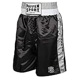 PAFFEN SPORT «PRO Mexican» Profi-Boxerhose; Farbe: Schwarz/Silber; Größe: S