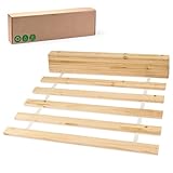 Amazinggirl Lattenrost 90x200cm Rollrost - Basic (14 Latten) - Rolllattenrost Holzlatten Roll...