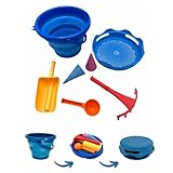 Schildkröt 7in1 Sand Toys Set, innovatives Sand-Spielset im Handtaschenformat, kompakt und...